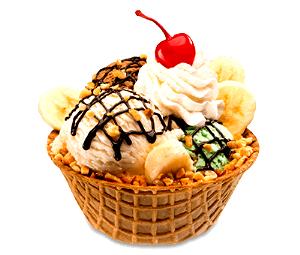 1 Bowl Ice Cream Cone, Waffle Bowl