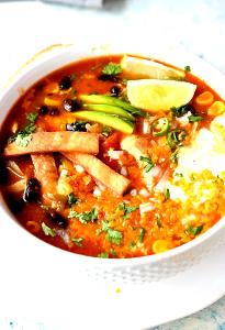 1 bowl Chicken Enchilada Soup