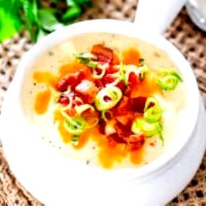 1 Bowl Cream Of Potato With Bacon Soup