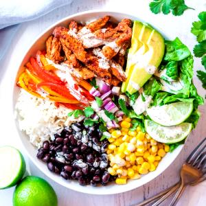 1 bowl Fajita Chicken Burrito Bowl