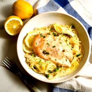 1 bowl Lemon Caper Chicken Pasta