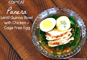 1 bowl Lentil Quinoa Bowl with Chicken