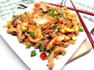 1 bowl Mu Shu Chicken