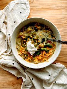 1 bowl Roasted Poblano Corn Chowder (Bowl)