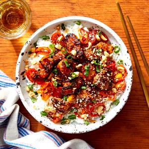 1 bowl Spicy Chicken & Black Bean Bowl