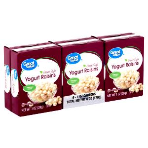 1 box (28 g) Greek Style Yogurt Raisins