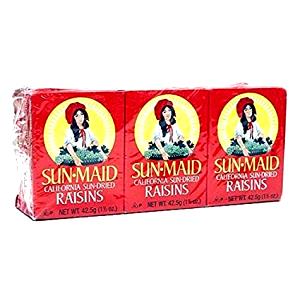 1 box (42.5 g) Raisins