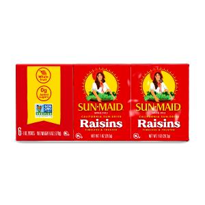 1 Box Raisins, 6-Pack