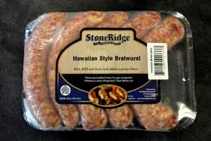 1 brat (113 g) Pineapple Bratwurst