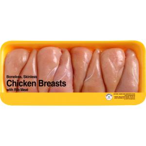 1 breast (112 g) Chicken Breast Meat with Rib Meat