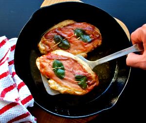 1 breast (4 oz) Chicken Saltimbocca