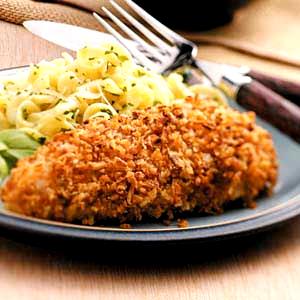 1 breast (5 oz) Crunchy Onion Chicken