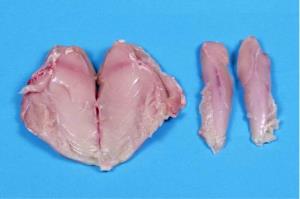 1 Breast Quarter (yield After Cooking, Bone Removed) Chicken Breast