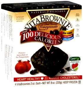 1 brownie (55 g) Dark Chocolate Pomegranate VitaBrownie