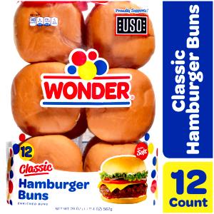 1 bun (2 oz) Hamburger Buns
