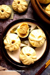 1 bun (3.5 oz) Chinese Steamed Pork Buns