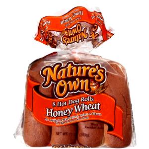 1 bun (39 g) Honey Wheat Hot Dog Rolls