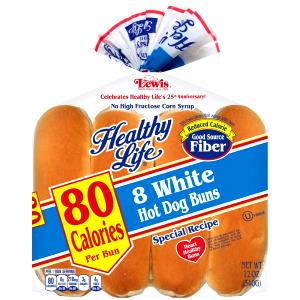 1 bun (42 g) Light Hot Dog Buns 97% Fat Free
