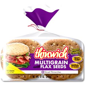 1 bun (43 g) 9 Grain Thinwiches