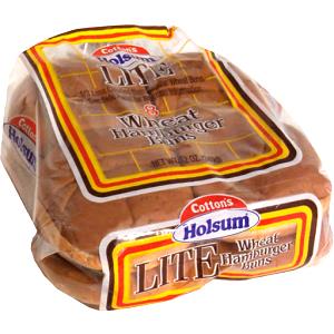 1 bun (43 g) Lite Wheat Hamburger Buns