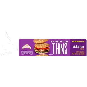 1 bun (43 g) Multigrain Sandwich Thins