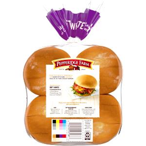 1 bun (43 g) Soft White Hamburger Buns