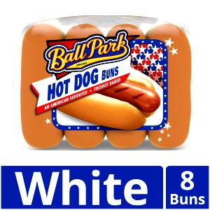 1 bun (43 g) White Sliced Hot Dog Buns (43g)