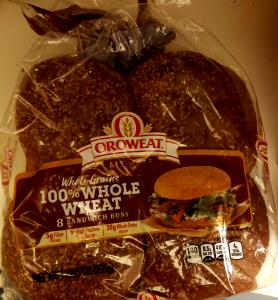 1 bun (50 g) 100% Whole Wheat Sandwich Buns
