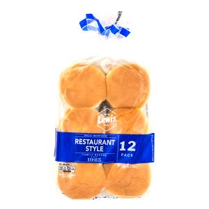 1 bun (50 g) Restaurant Style White Hamburger Buns