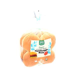 1 bun (53 g) White Hamburger Buns