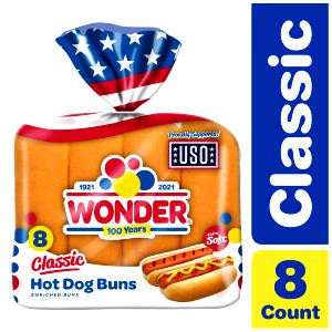 1 bun (61 g) 8 Inch Hot Dog Buns