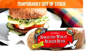 1 bun (63 g) Sprouted Wheat Burger Buns