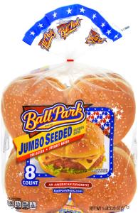 1 bun (74 g) Jumbo Seeded Enriched Buns
