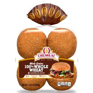 1 bun (74 g) Wheat Hamburger Buns
