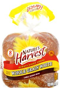 1 bun (74 g) Whole Grain White Large Seeded Buns