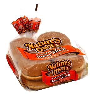 1 Bun Bread, Honey Wheat Sandwich Rolls