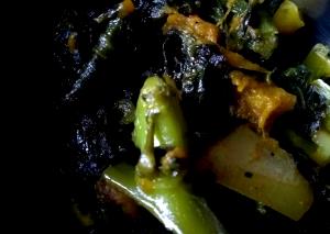 1 Bunch Malabar Spinach (Cooked)
