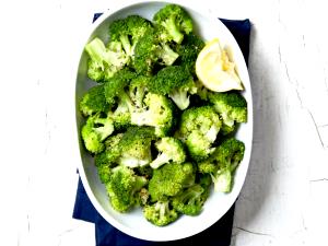 1 Bunch Yields Cooked Broccoli (from Fresh, Fat Not Added in Cooking)
