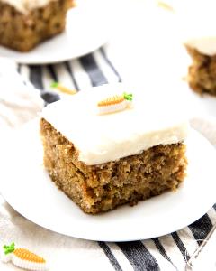 1 Bundt Or Tube Cake (approx 10" Dia) Carrot Cake without Icing