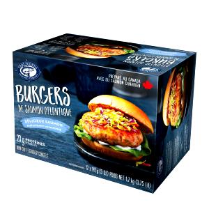 1 burger (142 g) Atlantic Salmon Burger