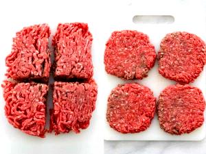 1 burger (150 g) Ground Beef Chuck Patties