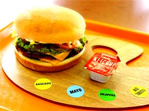 1 burger (168 g) Whataburger Jr.