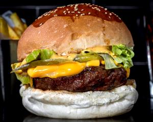 1 burger (184 g) Hamburger Deluxe with Cheese