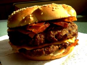 1 burger 2/3 lb Monster Thickburger (No Bun)