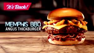 1 burger (252 g) Memphis BBQ Little Thickburger
