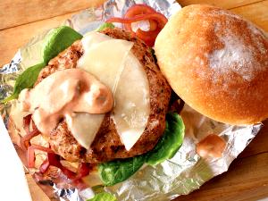 1 burger (266 g) Thousand Island Cheeseburger