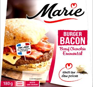 1 burger (308 g) Single Bacon & Cheese Ciabatta Burger