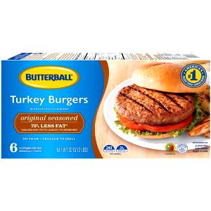1 burger (4 oz) Fresh Turkey Burgers