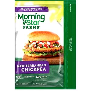 1 burger (67 g) Mediterranean Chickpea Veggie Burgers