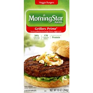 1 burger (71 g) Veggie Burgers Grillers Prime
